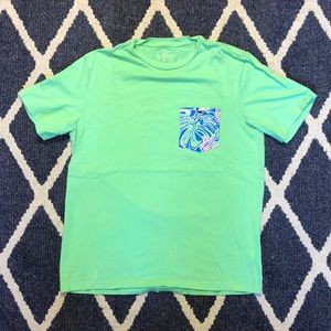Men’s Small Vineyard Vines Tropical Pocket Tee